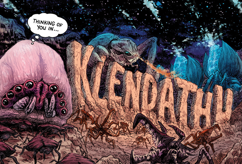 Illustration for article titled These Fictional Space Postcards May Make You Go Back to Snail Mail
